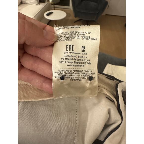 Roy Roger’s Navy Trousers – Size 34 – Made in Portugal – NWT - Picture 9 of 10